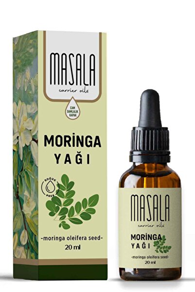 Masala Moringa Yağı 20 Ml. Soğuk Pres (moringa Carrier Oil)