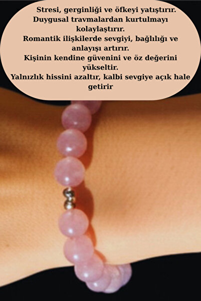 mrmpro كريستال الكوارتز الوردي الطبيعي - حجر يزيل الطاقة السالبة وينعم القلب