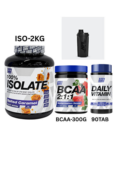 Body Armor Nutrition بروتين مصل اللبن المعزول 2 كجم، BCAA 2:1:1 300 جم، فيتام...