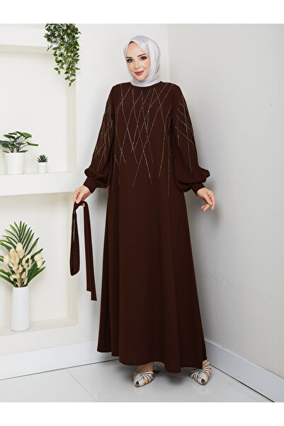 SERRA MODA rochie hijab cu model de piatră de baklava