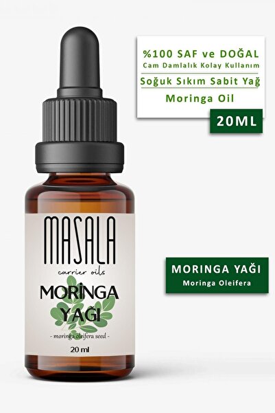 Masala Moringa Yağı 20 Ml. Soğuk Pres (moringa Carrier Oil)