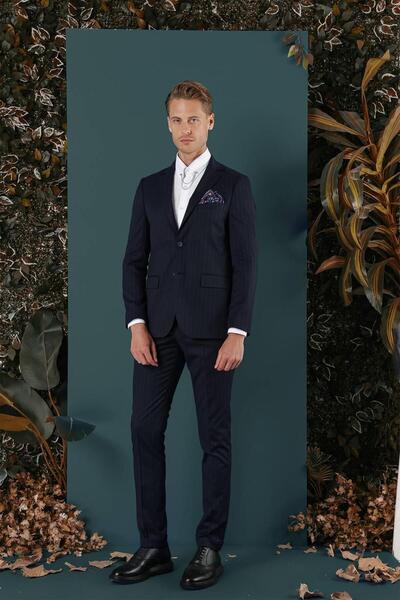 Efor C 652 Slim Fit Lacivert Spor Ceket