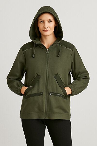 Vedi Kapşonlu Kısa Ceket 6701-26k