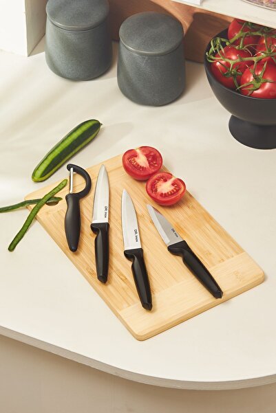 Genel Markalar 4 Parça Bıçak Seti Siyah