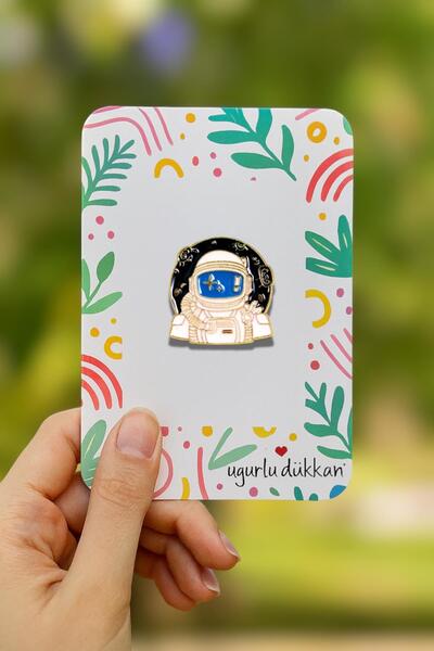 uğurlu dükkan Mavi Astronot Rozeti