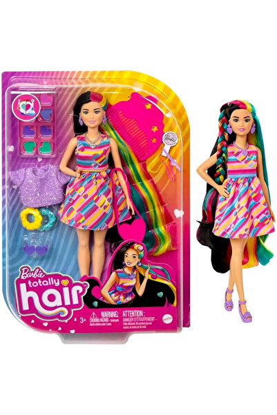 Barbie Upuzun Muhteşem Saçlı Bebekler HCM87 HCM90 Kumral