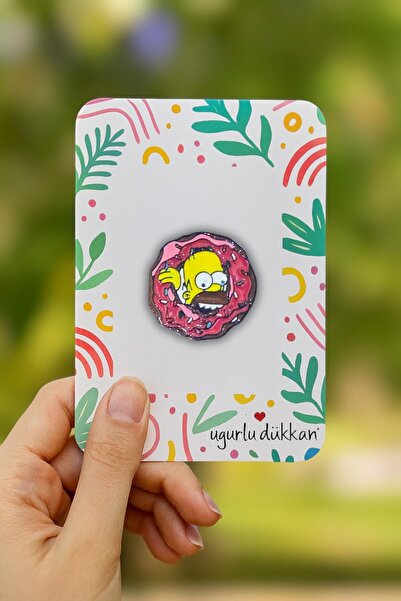uğurlu dükkan Donut Homer Simpson Rozeti