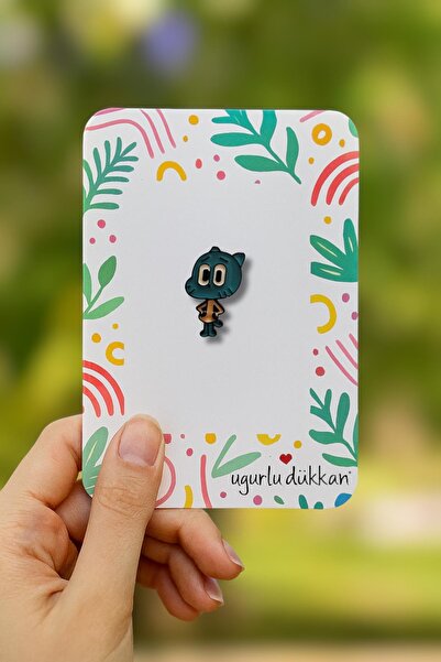 uğurlu dükkan Mavi Gumball Rozeti