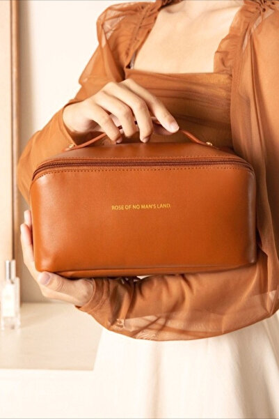 CARA CARO حقيبة مكياج محمولة ذات سعة كبيرة حقيبة مكياج للسفر (روز أوف نا مون ...