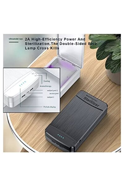 OEM Sterilizator negru portabil UV cu incarcator pentru telefon