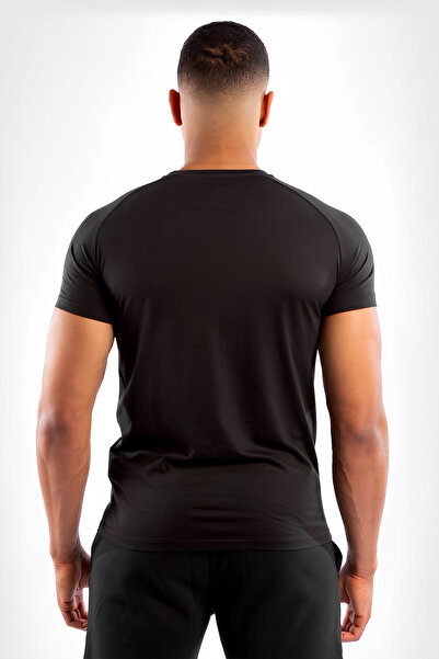 Stylovi UFC x Venum Premium Compression Siyah Özel Kumaş Erkek Spor Antrenman Fitness Mma Tshirt