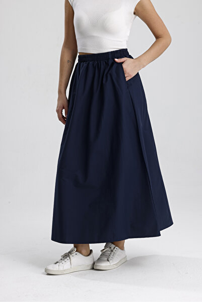 Gülmude Спідниця з довгими кишенями з попліну, еластичний пояс, не просвічується, без підкладки (90 см)