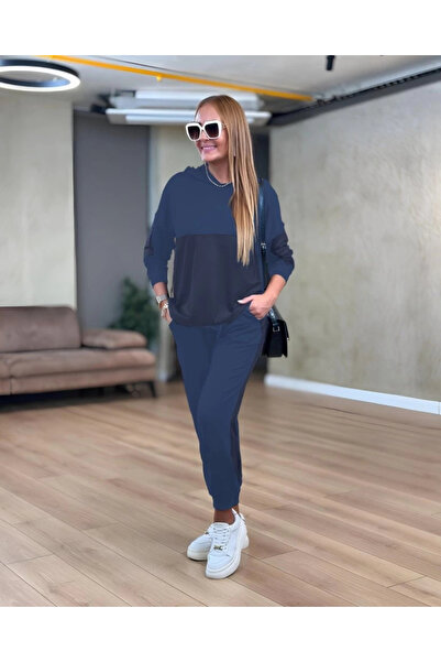 trend_ermege Set din două piese pentru femei, cu mâneci lungi, cu glugă, din ...