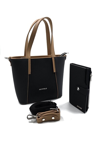 Just Polo مجموعة محفظة نسائية من جوستبولو مكونة من 4 أقسام