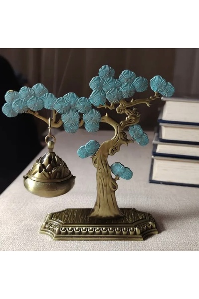 A&G DESİGN Mavi Ağaç Tasarımlı Tütsülük