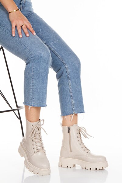 By Ramon Caliente Bej Kadın Bot 2025 KIŞLIK YENİ SEZON TRND BOT Kasımda ışıltını konuştur