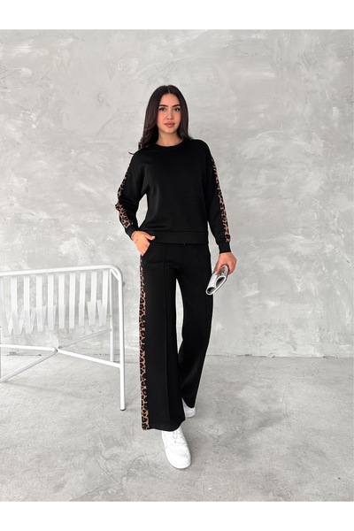 SLAW REZZ Modal Fabric Tracksuit Set White Striped Tracksuit Set