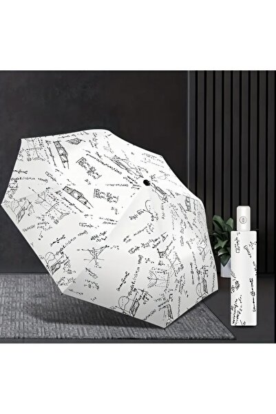 Lilly MathBrella – UV50+ Koruma İpek Kanvas Otomatik Şemsiye