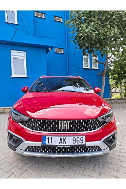 Fiat Egea Cross Ön Panjur Sticker Set Krom Şablonlu