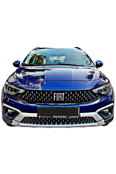 Fiat Egea Cross Ön Panjur Sticker Set Krom Şablonlu