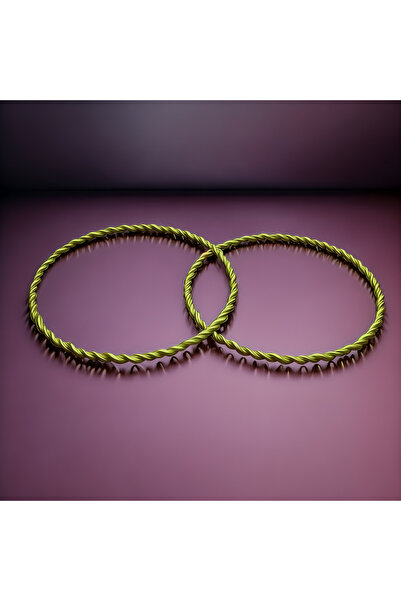 Hac AVM 2’li Gold Çelik Burma Model Çocuk Bilezik – Paslanmaz, Şık ve Hediyelik Bileklik