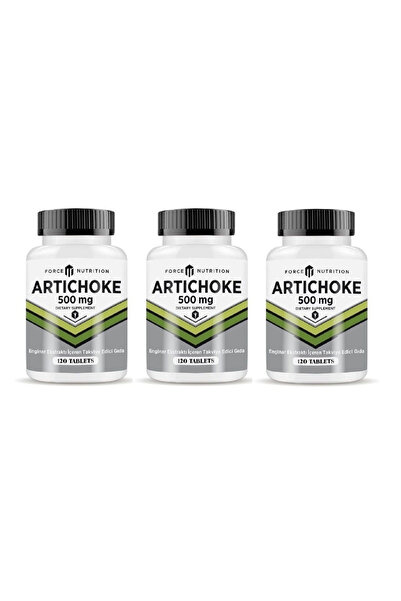Force خلاصة الخرشوف Artichoke - 500 ملجم 3x120 قرص، بدون نكهة