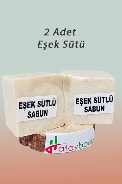 Hataybook Doğal Eşek Sütü Sabunu 2 Adet El Yapımı