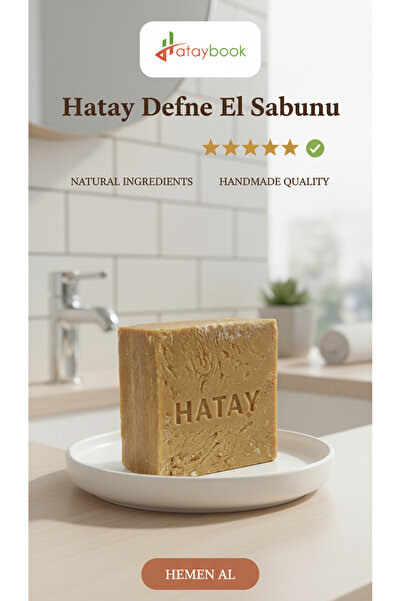 Hataybook Defne Sabunu %80 Defne 3 Adet 450gr