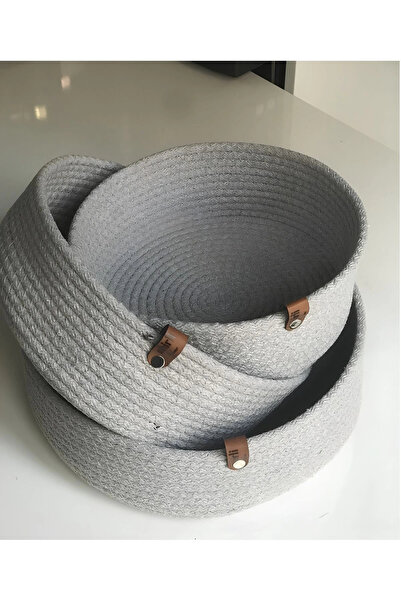 jade home Jhjadehome 3-Piece Cotton Wicker Basket Organizer - 16*7 18*7 20*7 Gift Baskets