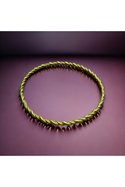 Hac AVM 2’li Gold Çelik Burma Model Çocuk Bilezik – Paslanmaz, Şık ve Hediyelik Bileklik