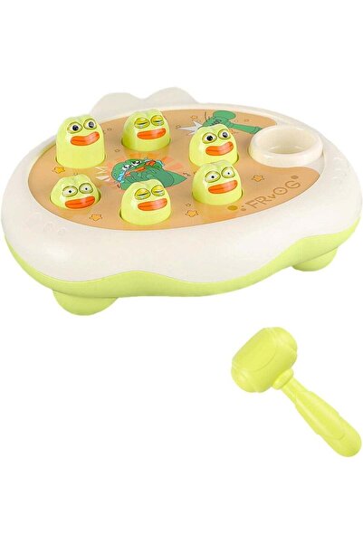 huitich لعبة ضرب الخلد الكرتونية للأطفال باللون الأخضر