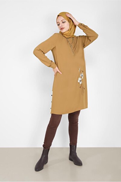 Alvina Τονίκ με λουλουδάτο στάμπα και λεπτομέρεια με κουμπιά 42172