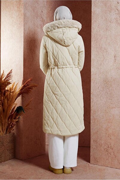 Alvina Furry Hooded Coat 90518