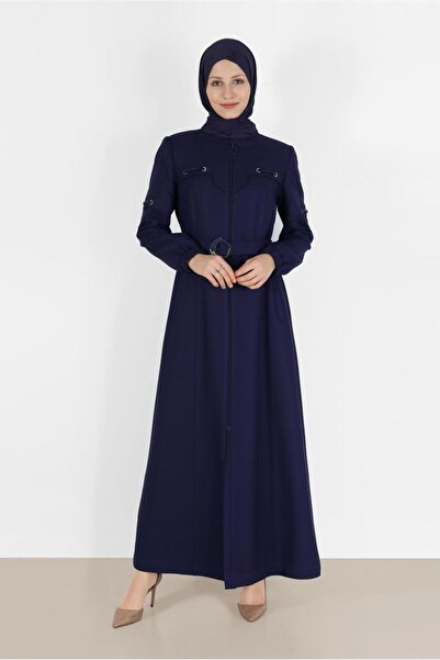 Alvina MANŞETLERİ LASTİKLİ KEMERLİ FERMUARLI PARDESÜ 10489