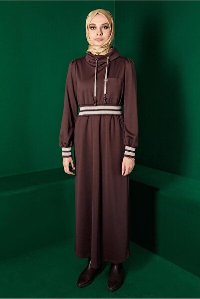 Alvina ELASTIC DRESS WITH WAIST AND CUFFS 43327
