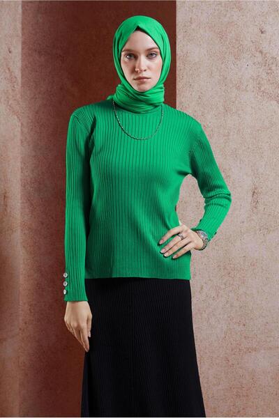 Alvina DÜĞME DETAYLI TRİKO KAZAK 45005