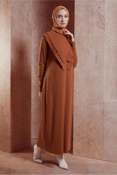 Alvina UZUN TRİKO ELBİSE 44924