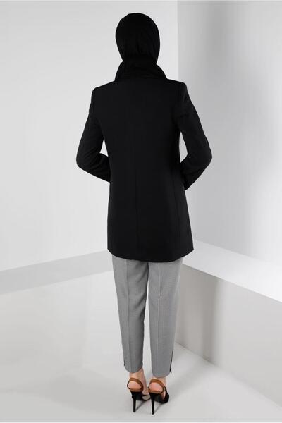 Alvina Houndstooth Patterned Classic Trousers 70437