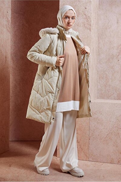 Alvina Hooded 90519 Model Coat