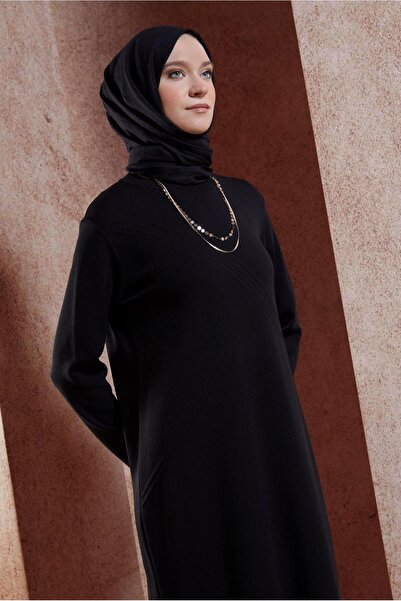 Alvina BİSİKLET YAKA TRİKO ELBİSE 44909