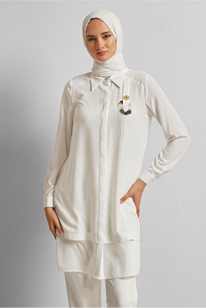 Alvina Brooch Detail Tunic 45553