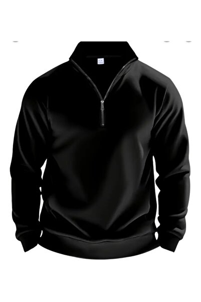 dwnwear Φούτερ με 3 κλωστές με μισό φερμουάρ