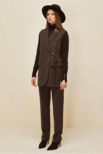 Alvina Belted Pants Suit 45268
