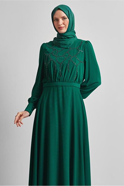 Alvina PAYET DETAYLI ELBİSE 45419