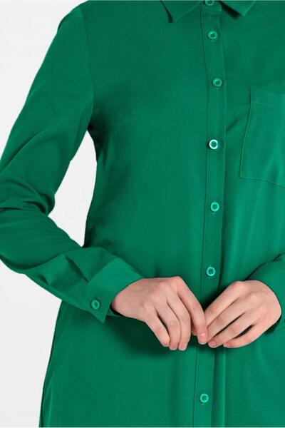 Alvina Buttoned and Pocket Detailed Tunic 4397