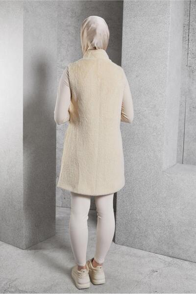Alvina TAŞ DETAYLI PELUŞ YELEK 45267