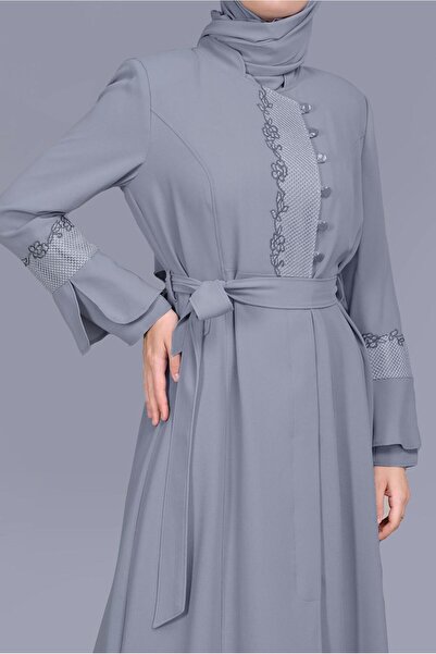 Alvina 10199 Model Mesh and Embroidery Detailed Shade