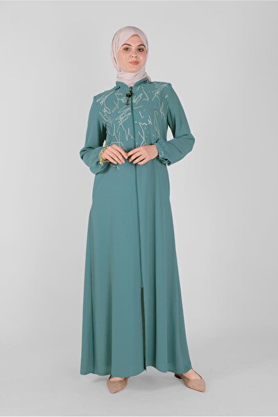 Alvina Hooded Zippered Painting Coat 10366