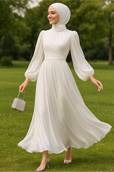 TRENDTESETTÜR ΓΥΝΑΙΚΕΙΟ ΒΡΑΔΙΝΟ ΦΟΡΕΜΑ ΛΕΥΚΟ ΠΕΤΑΛΟΥΔΑ T 6063