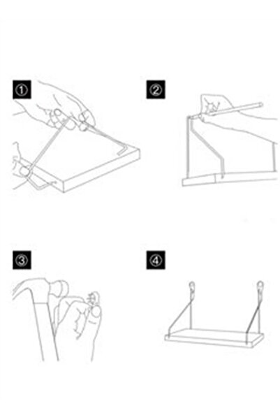 Arabest 3-Piece Home Decor Shelf Set, Wall-mounted Wood Shelves, Wooden Shelf With Metal Brackets, W